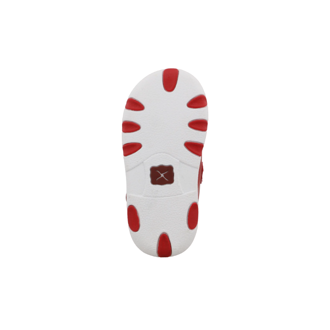 Twisted X Infants Boy's Driving Moc Cherry Red Shoes