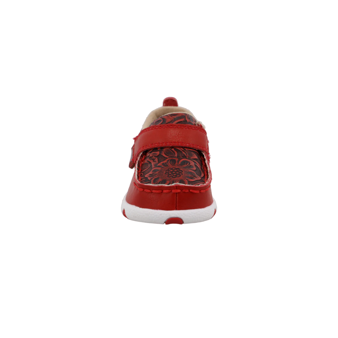 Twisted X Infants Boy's Driving Moc Cherry Red Shoes