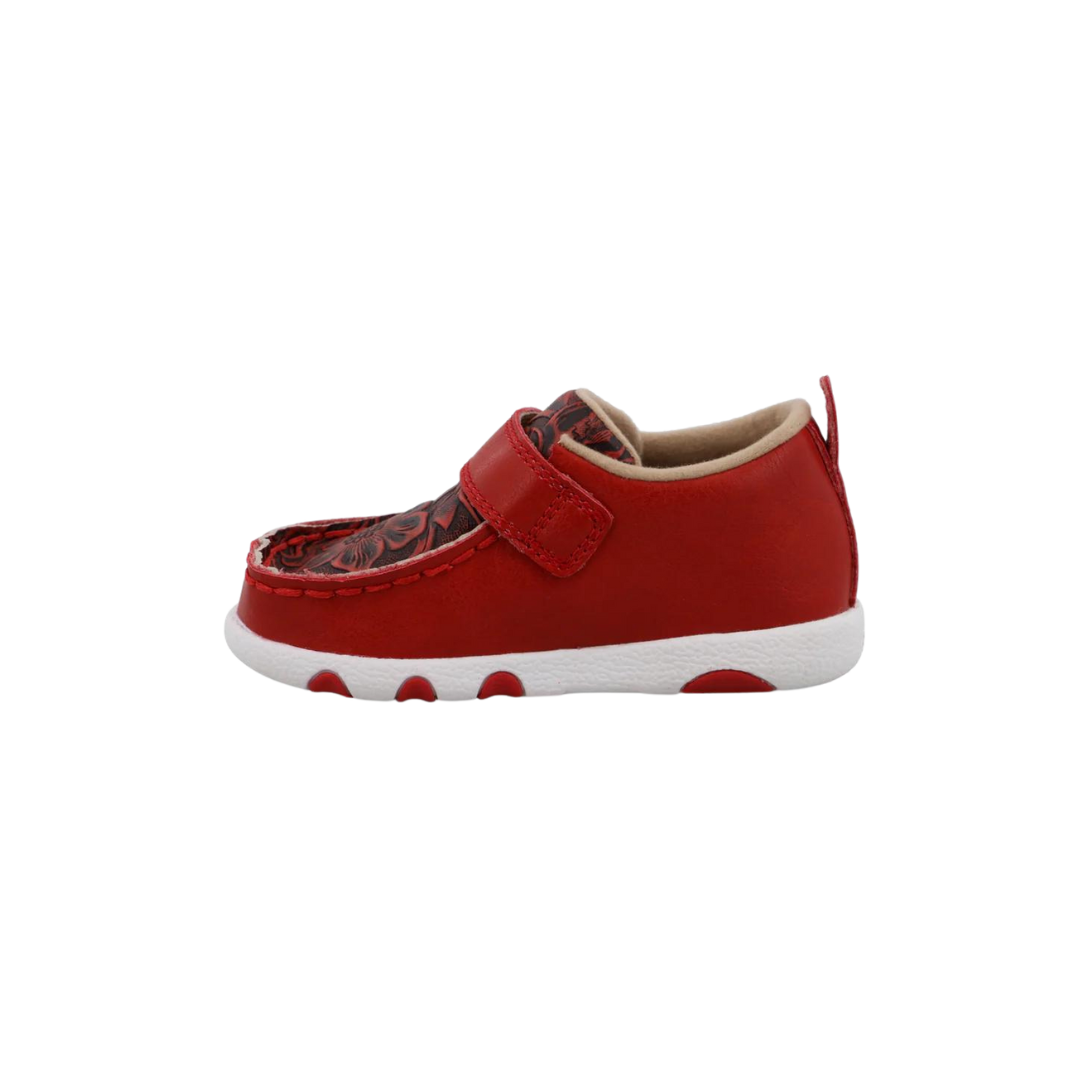 Twisted X Infants Boy's Driving Moc Cherry Red Shoes