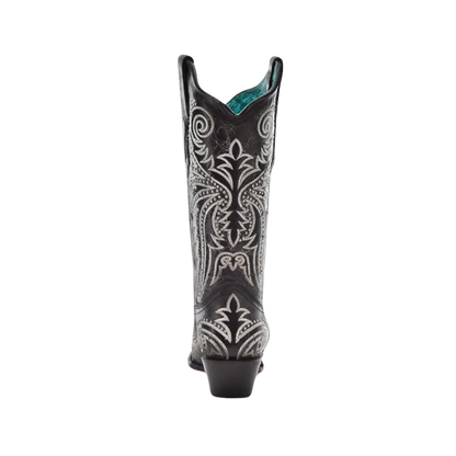 Corral Ladies Embroidered &amp; Studded Black Western Boots