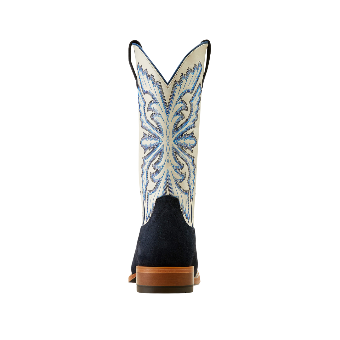 Ariat Men's Sting Tekstep Wide White And Blue Boots