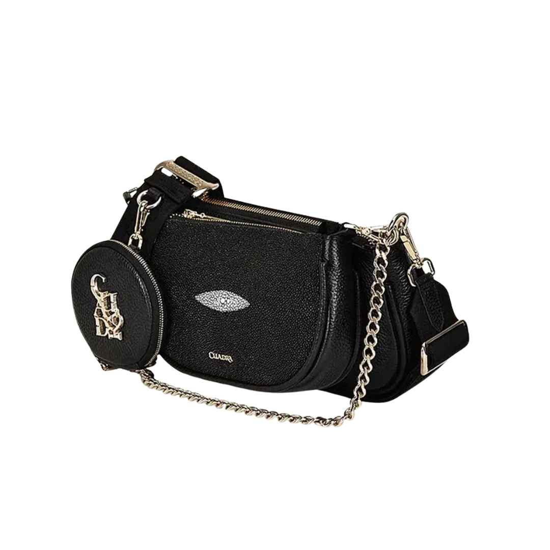Cuadra Women's 3 In 1 Stingray Black Purses