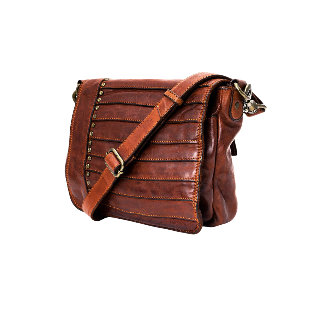 Spaghetti W Women's Western Messenger Brown Crossbody