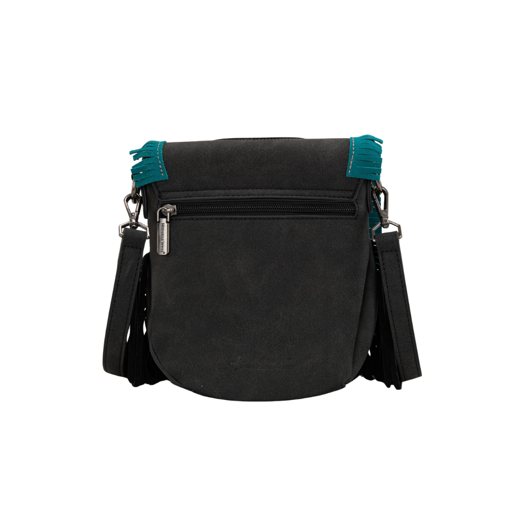 Montana West Concho Fringe Collection Saddle Bag/Crossbody