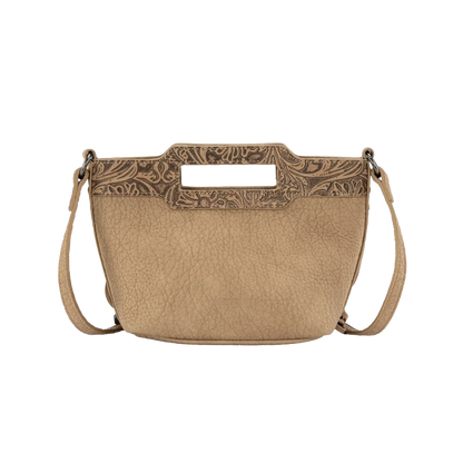 Wrangler Women's Genuine Cowhide Tan Crossbody