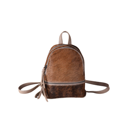 cowhide mini backpack Wrangler Trinity Ranch Hair-On Cowhide Mini Backpack