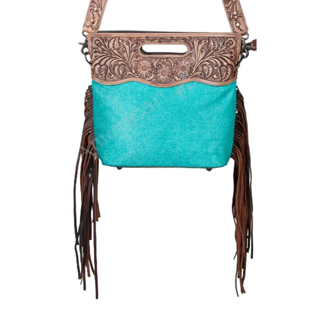 American Darling Women's Saddle Blanket Turquoise Crossbody