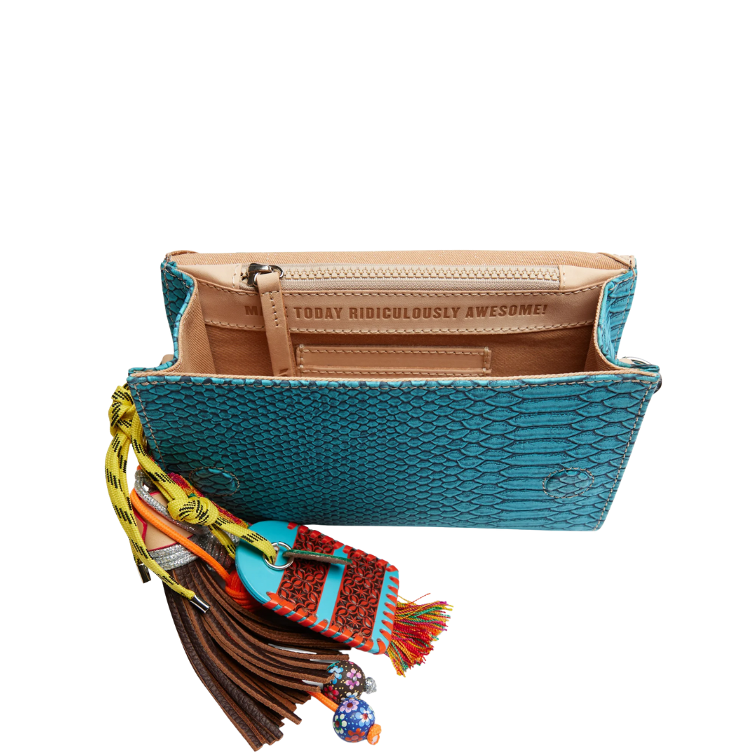 Indy On the Town Turquoise Crossbody Bag - Consuela