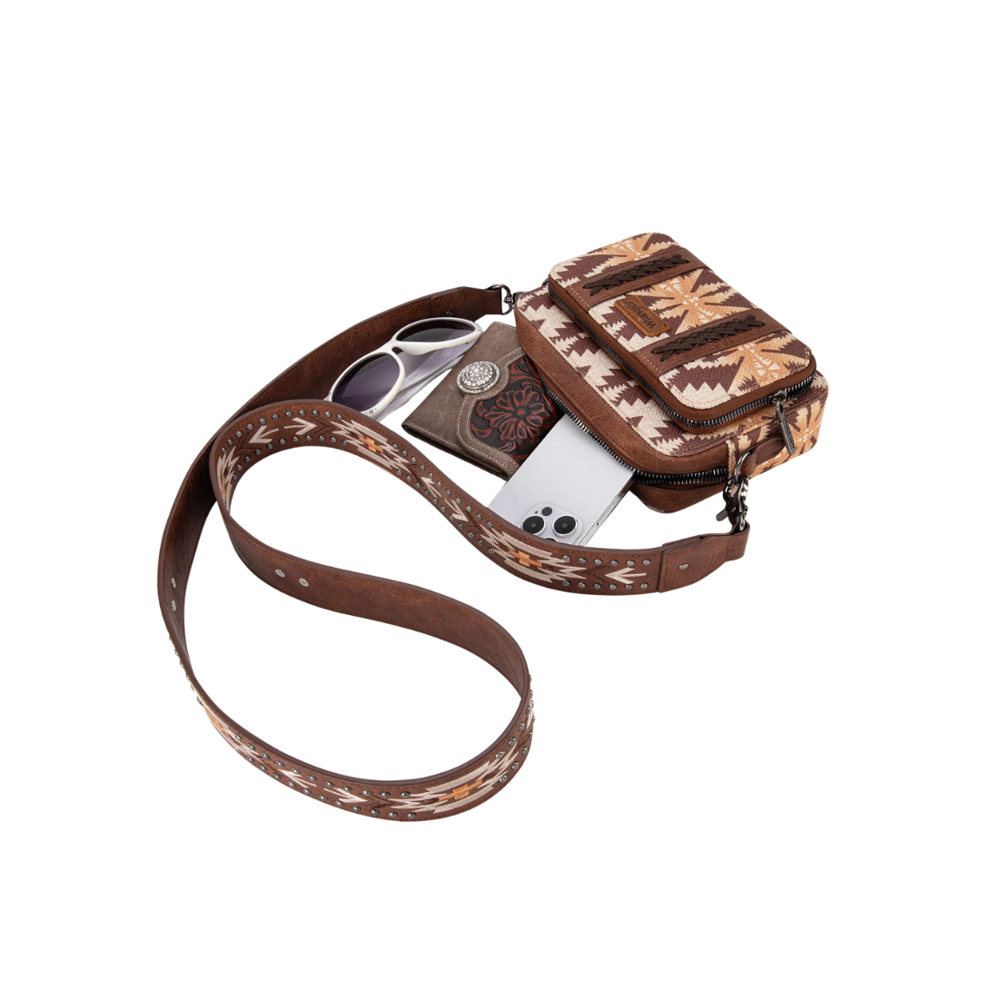 Wrangler Women's Purse Light Coffee Crossbody