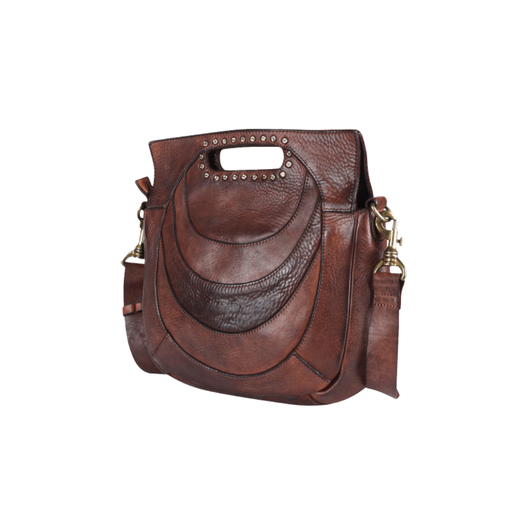 Spaghetti W Western Women's Messenger Brown Crossbody