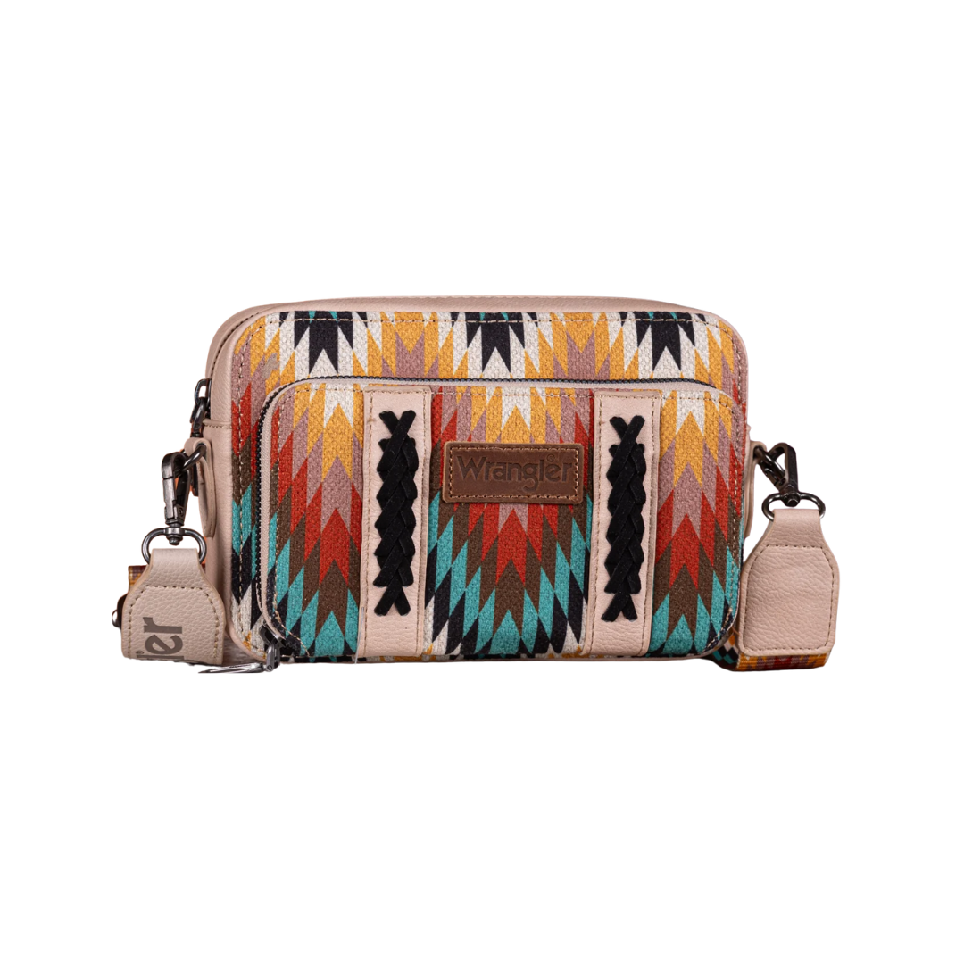 Montana West Women's Southwestern Pattern Dual Sided Print Crossbody Purse