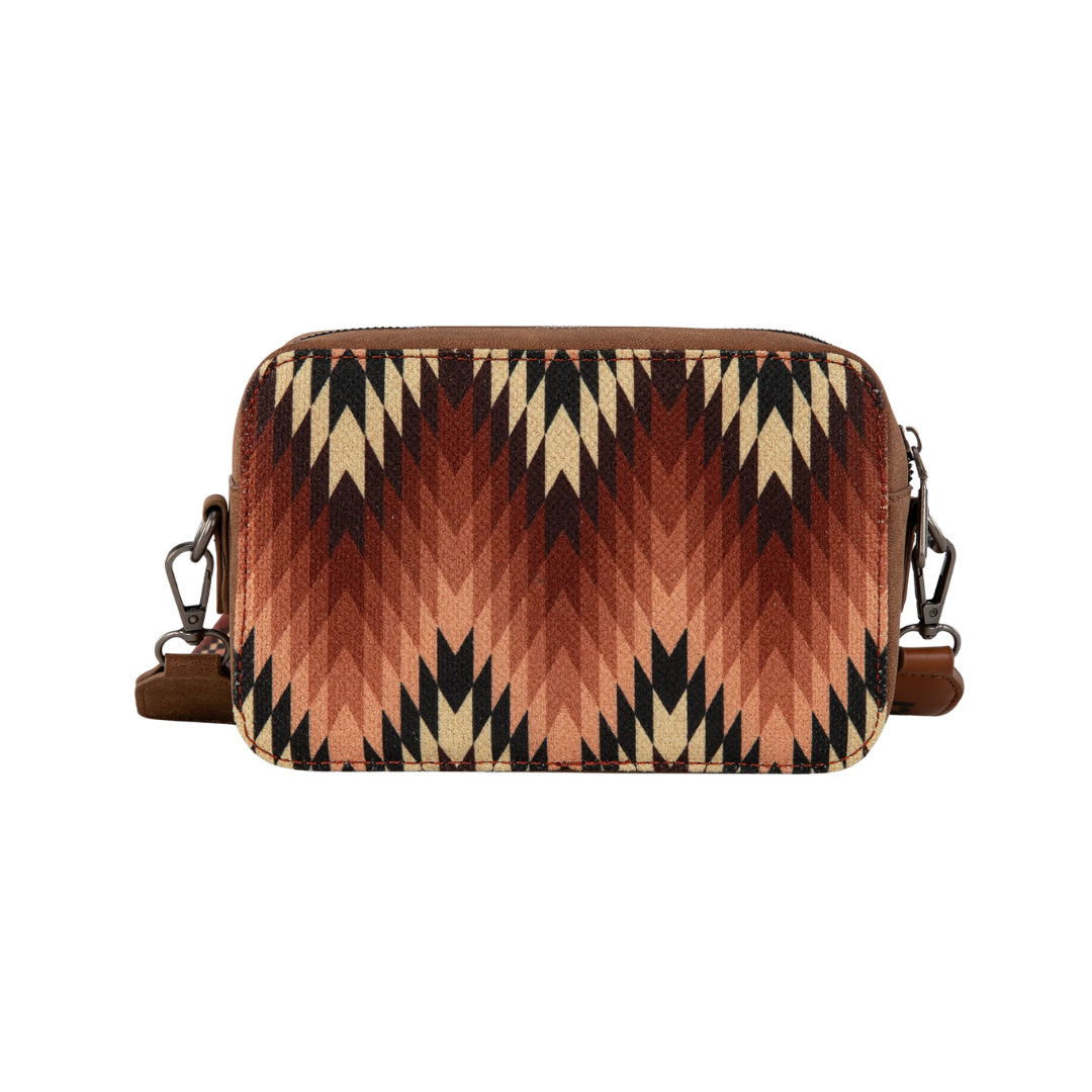 Montana West Women's Southwestern Pattern Dual Sided Print Crossbody Purse