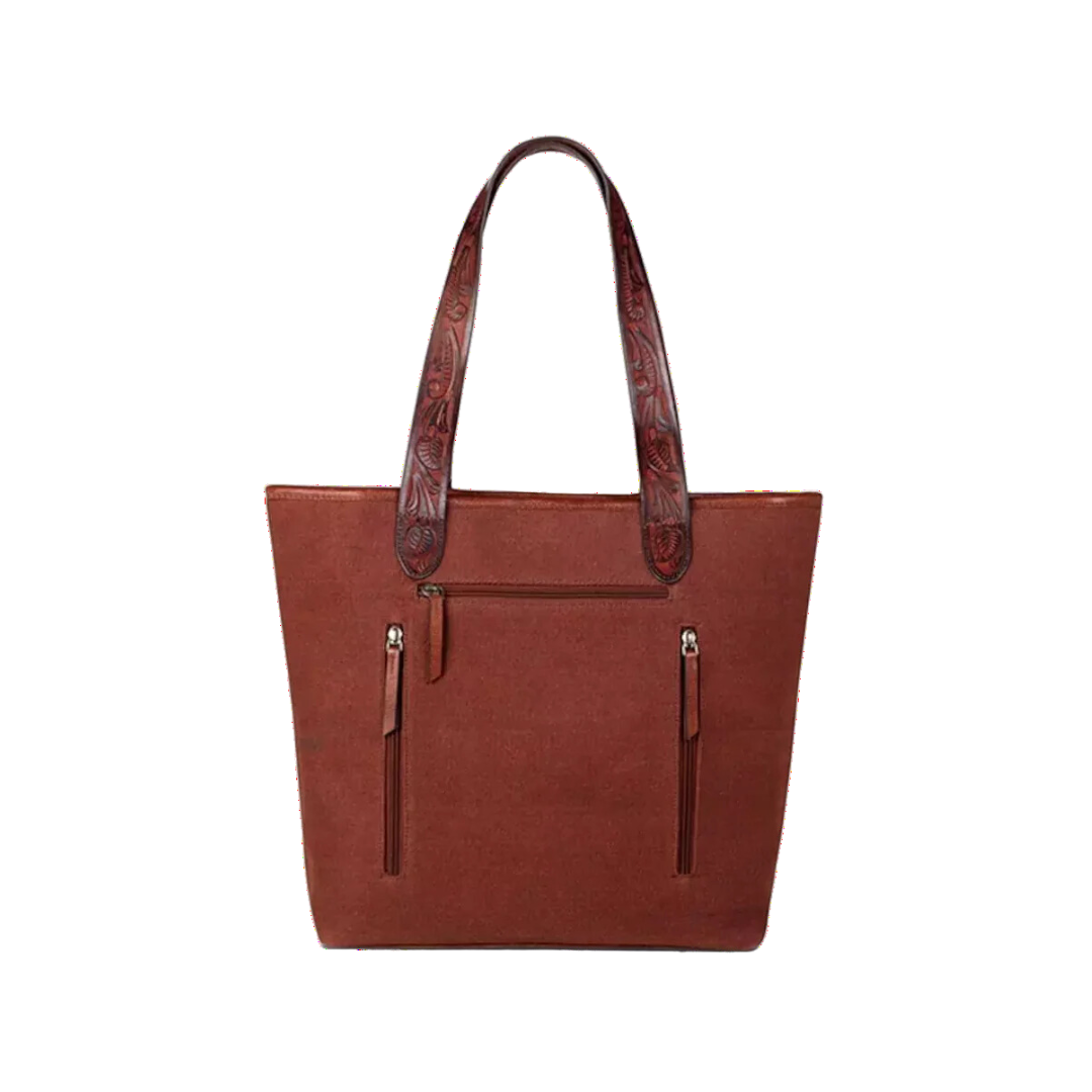 Ariat Women's Brynlee Aztec Conceal Carry Red Tote Bag