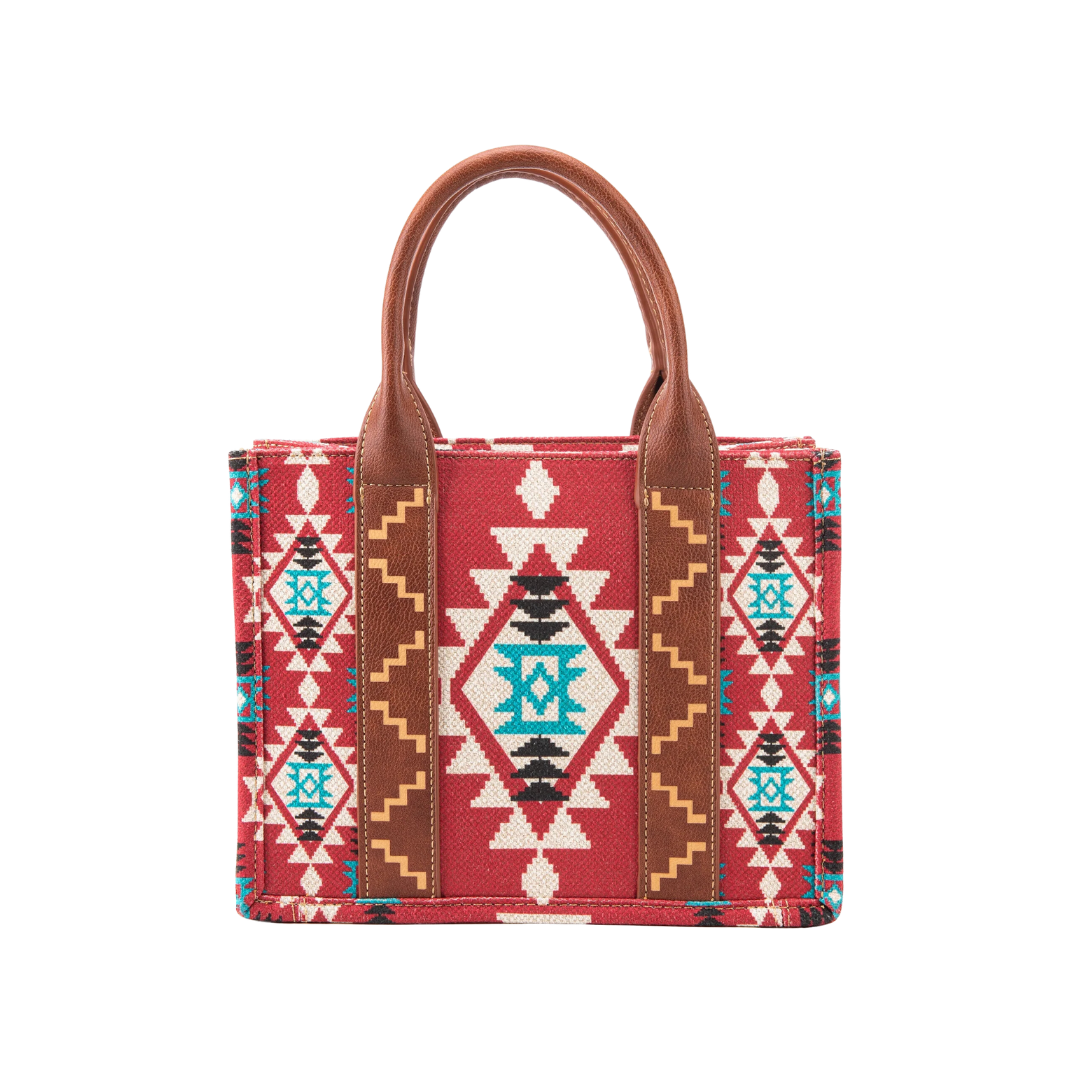 Wrangler Women's Canvas Tote Burgundy Crossbody