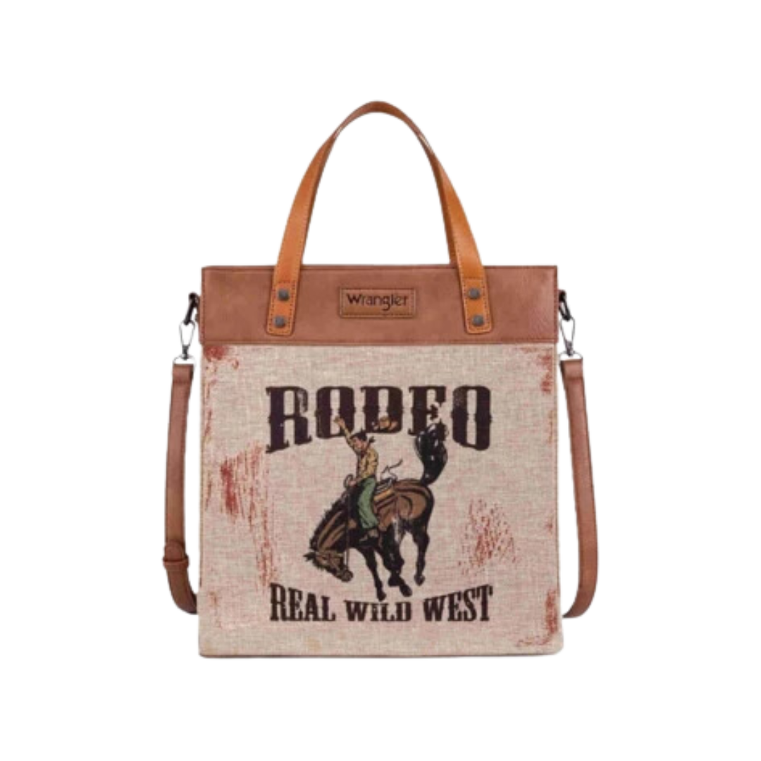 Wrangler Women's Southwestern Rodeo Brown Tote