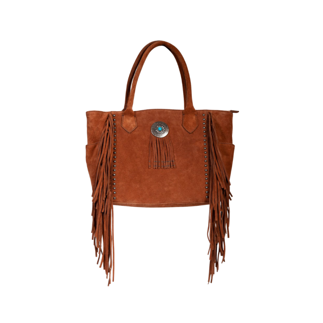 Scully Leathers Women's Brown Concho Tote