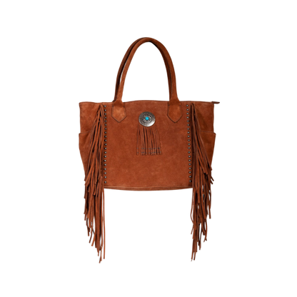 Scully Leathers Women's Brown Concho Tote