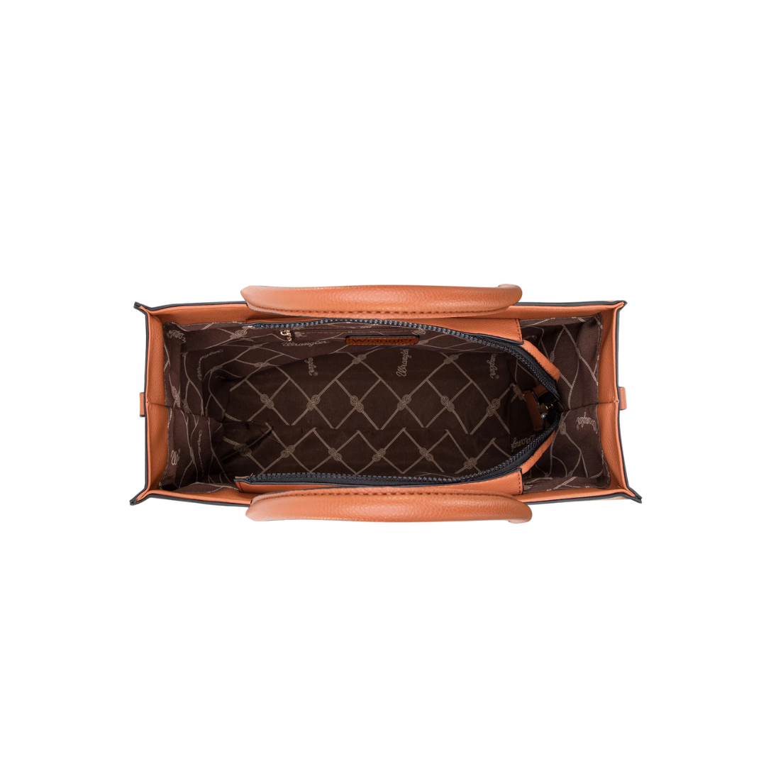 Wrangler Women's Carry All Brown Tote Crossbody