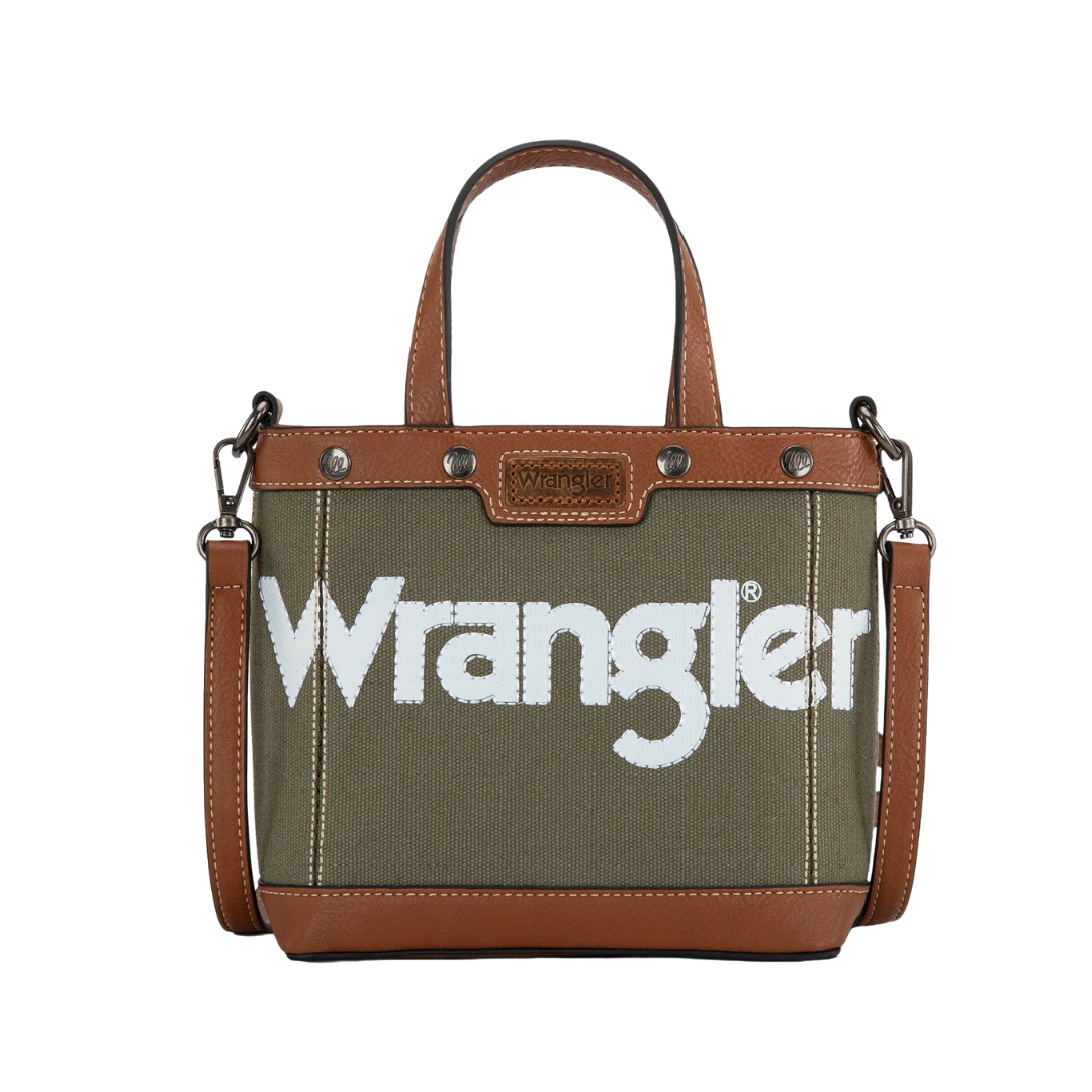 Wrangler Women's Mini Top Handle Army Green Tote