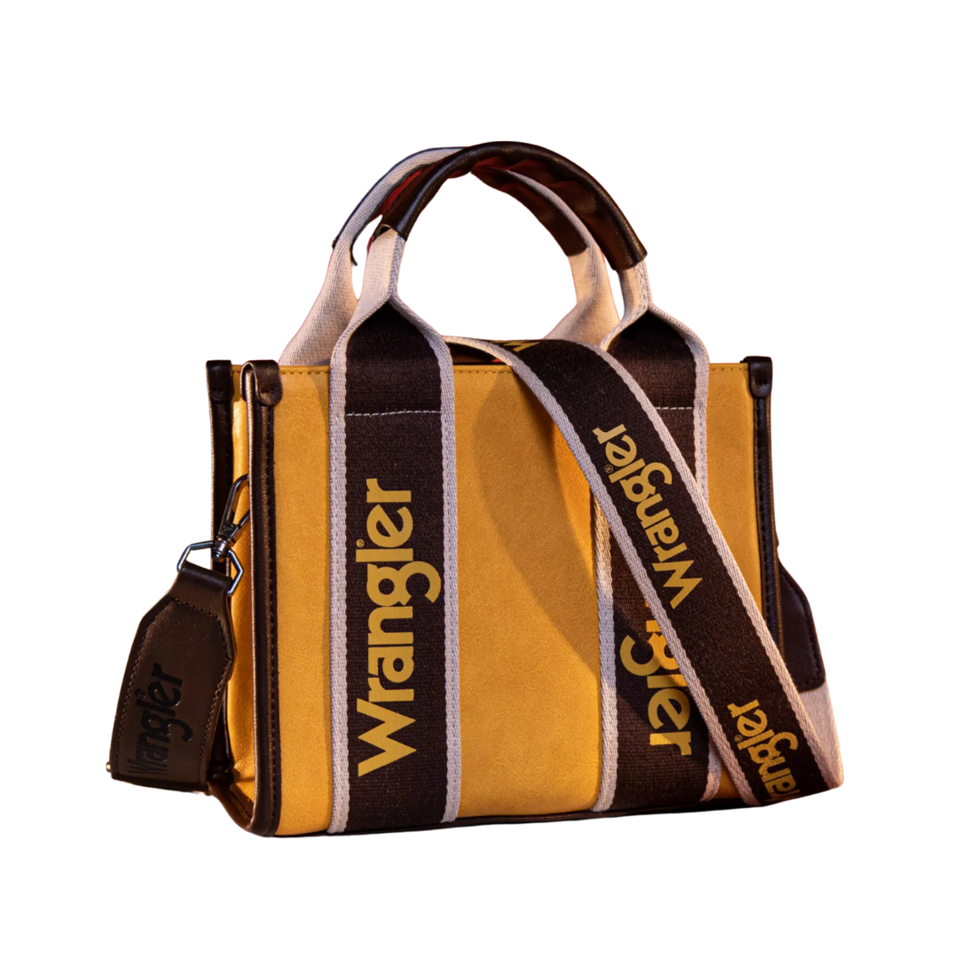 Wrangler Women's Block Small Yellow Tote Crossbody
