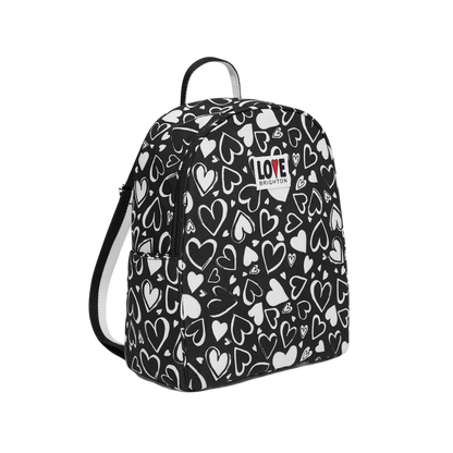 The Boot Jack: Brighton Women's Black White Backpack