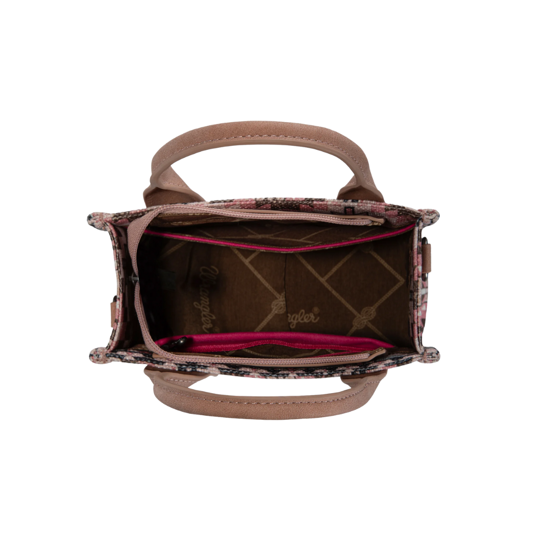 Wrangler Women's Pattern Dark Pink Mini Tote