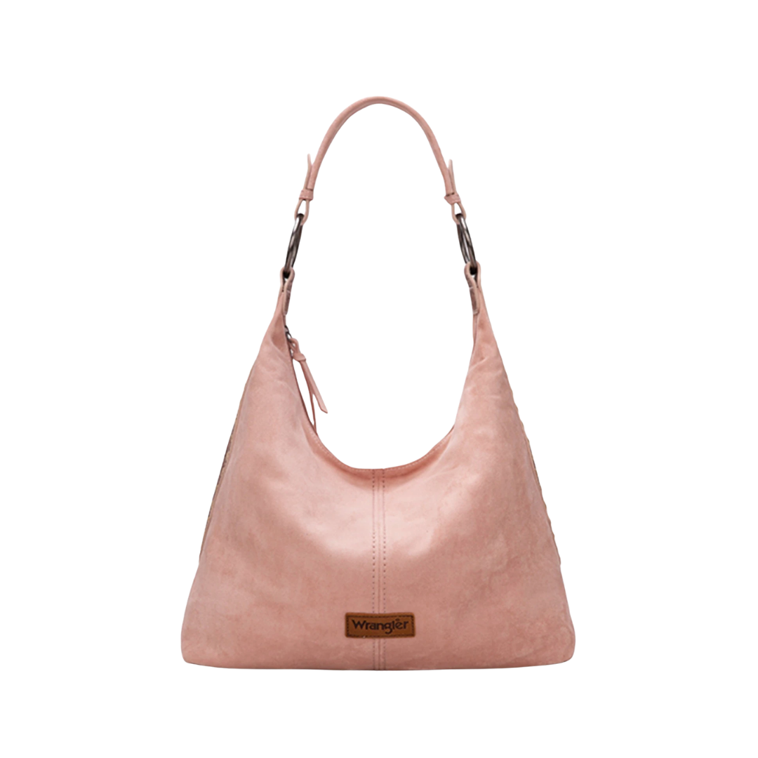 Wrangler Women's Floral Tooled Pink Purse
