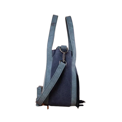 Wrangler Women's "W" Stitch Fringe Black Tote