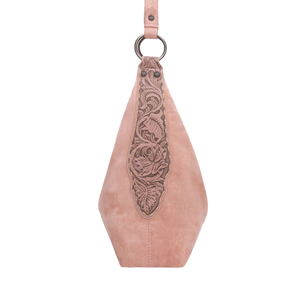 Wrangler Women's Floral Tooled Pink Purse