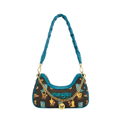 Wrangler Women's Western Cowgirl Coffee Shoulder Bag