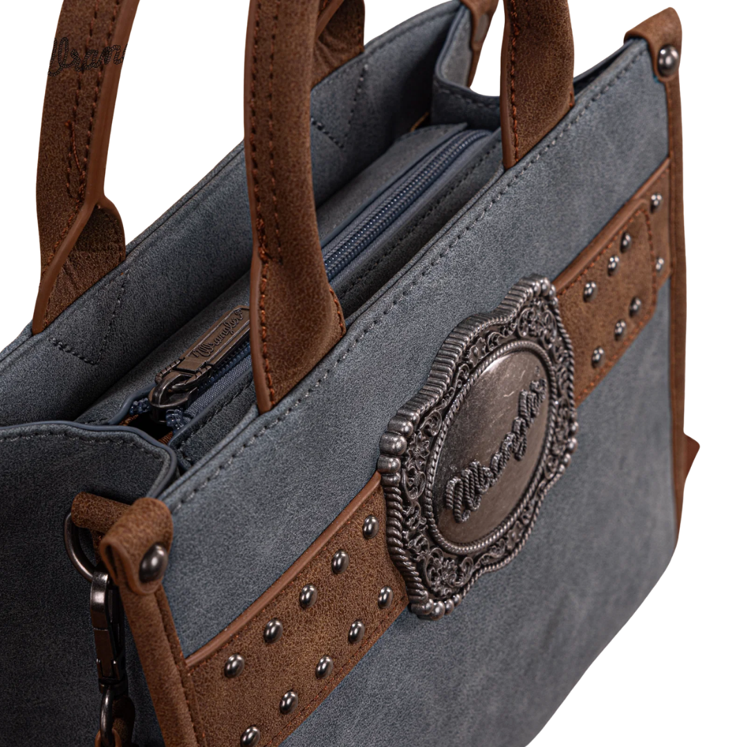 Wrangler Women's Cow Print Jean Tote