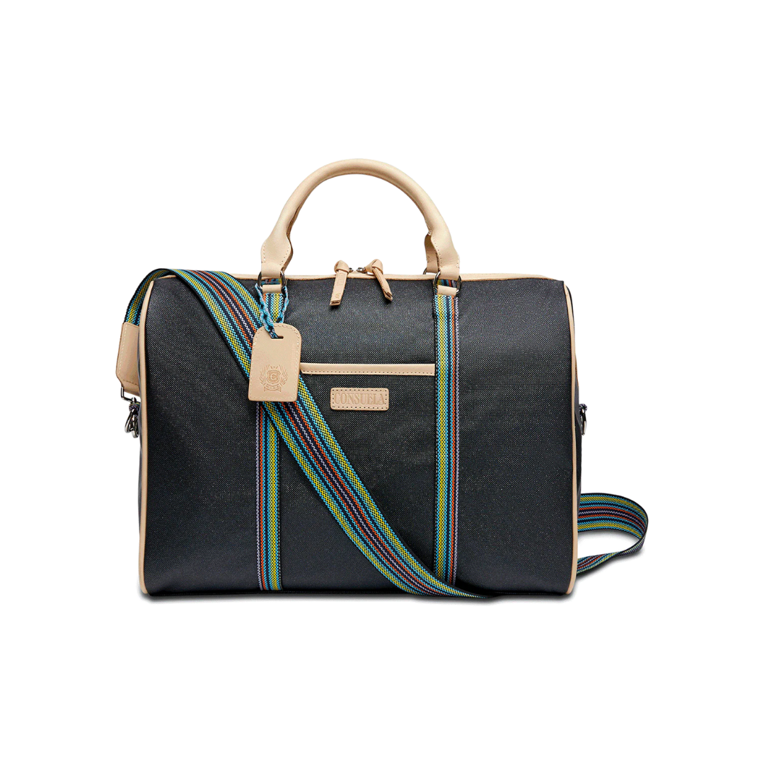 Consuela Diamond Jet Black Setter Bag