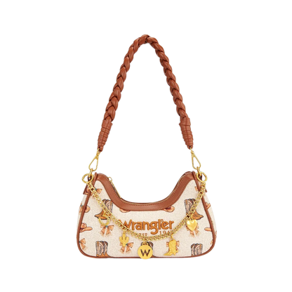 Wrangler Women's Tan Western Cowgirl Shoulder Bag