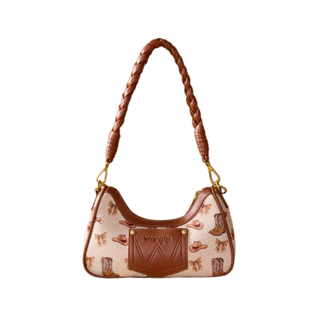 Wrangler Women's Tan Western Cowgirl Shoulder Bag