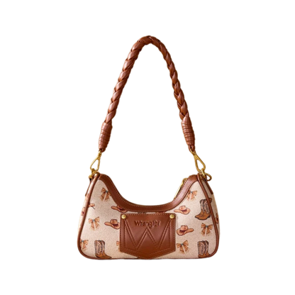 Wrangler Women's Tan Western Cowgirl Shoulder Bag