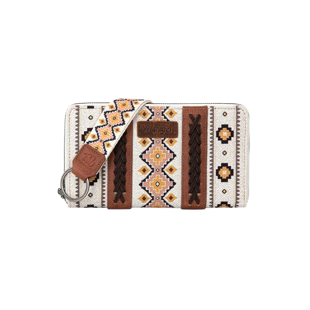 Wrangler Women's Southwestern Art Print Coffee Wallet