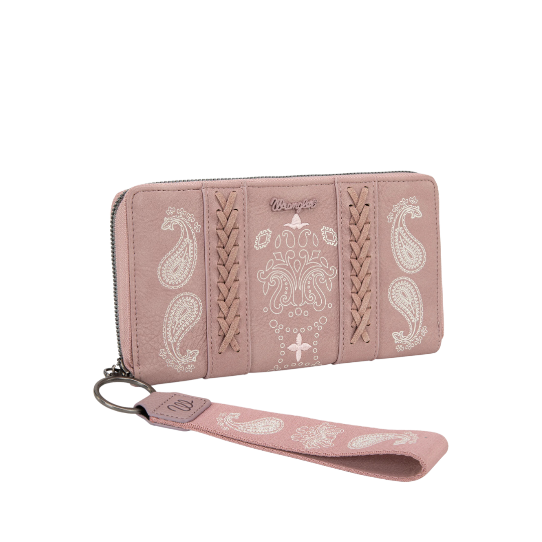 wrangler Women's Bandana Paisley Pink Wallet