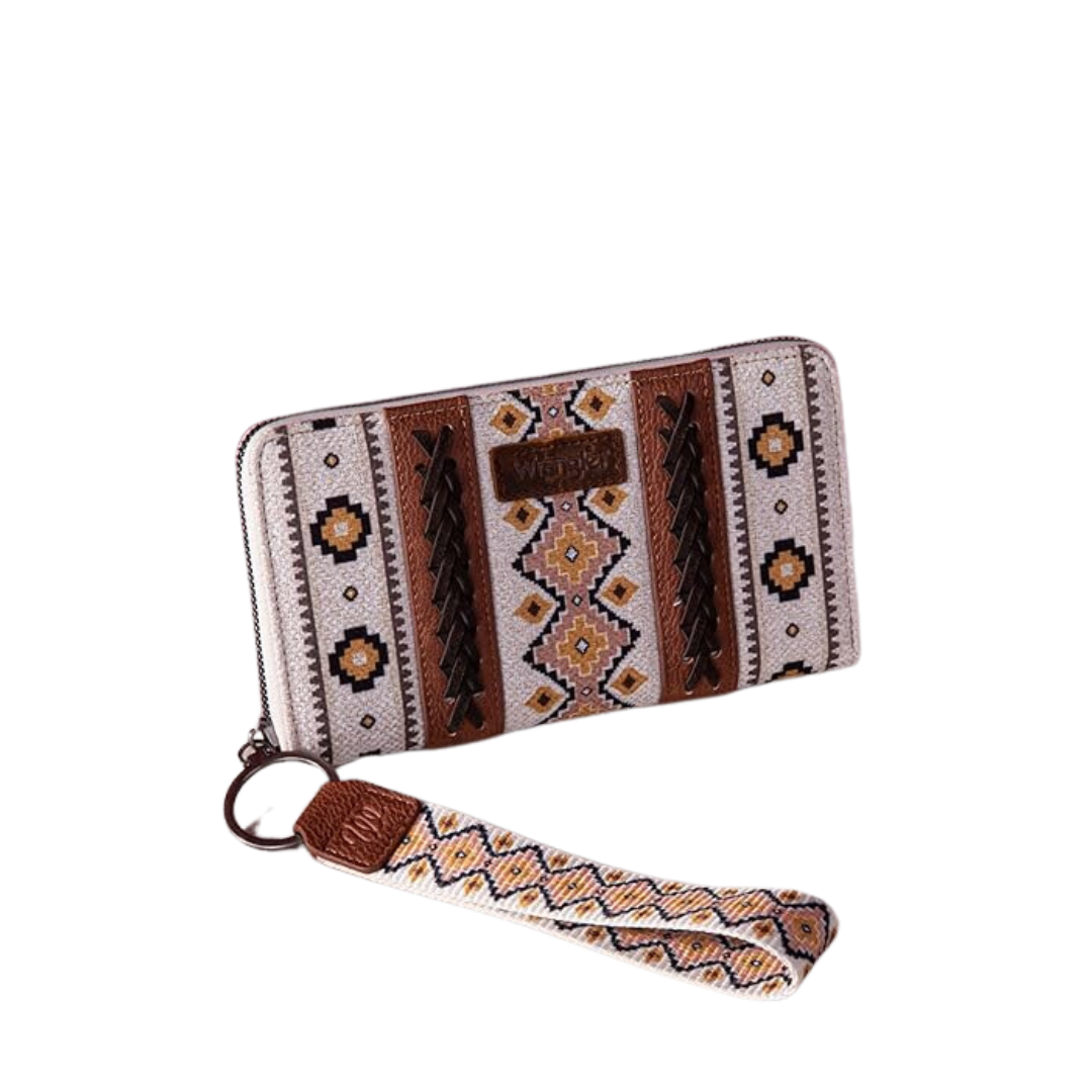 Wrangler Women's Southwestern Art Print Coffee Wallet