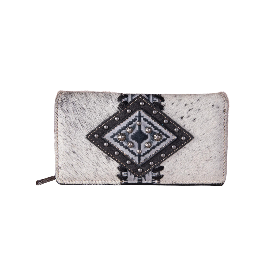 Women's Trinity Ranch Cowhide Black Wallet