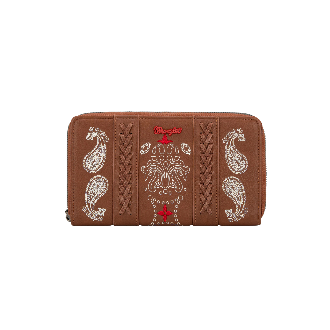 wrangler Women's Bandana Paisley Brown Wallet
