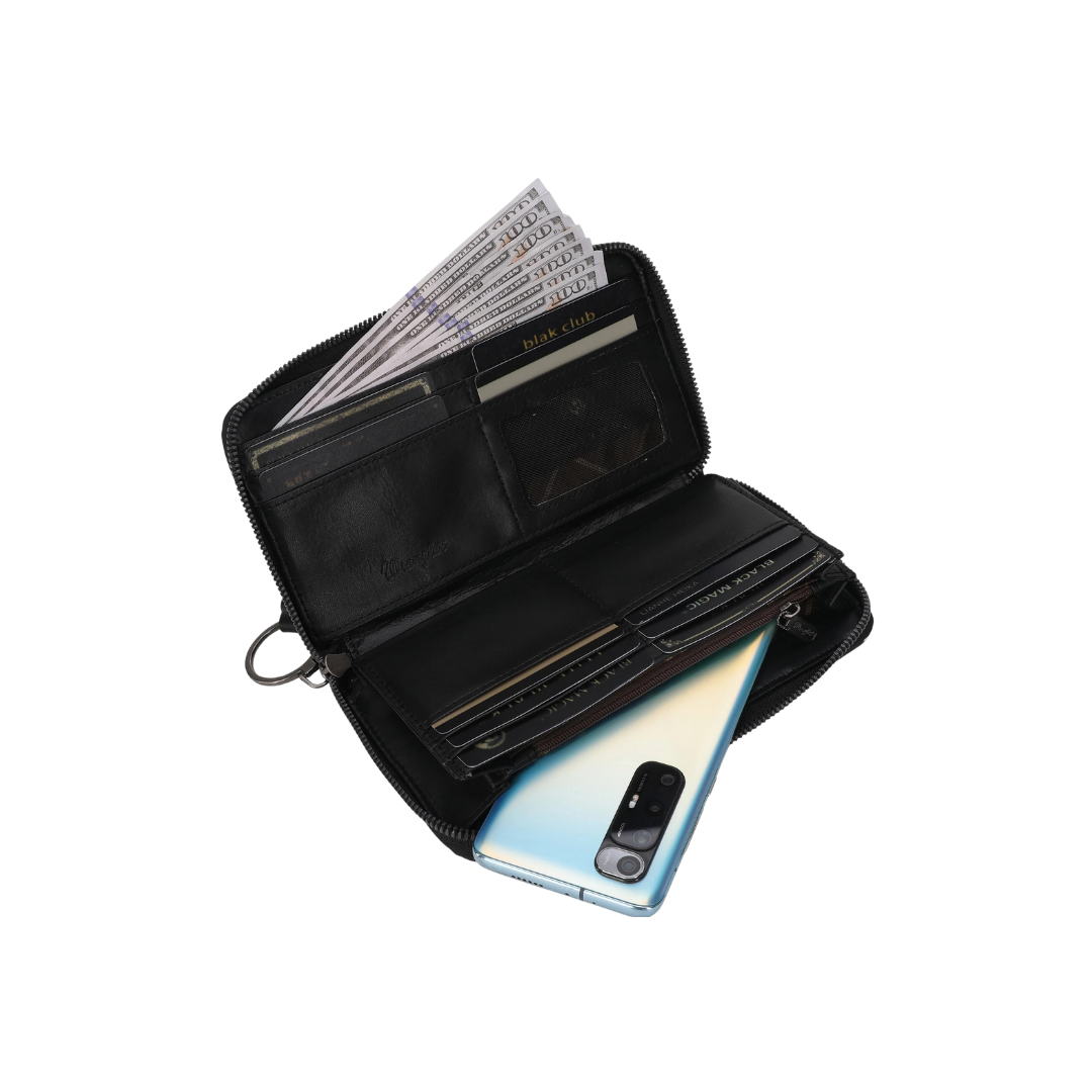 Wrangler Women's Cow Print Black Wallet