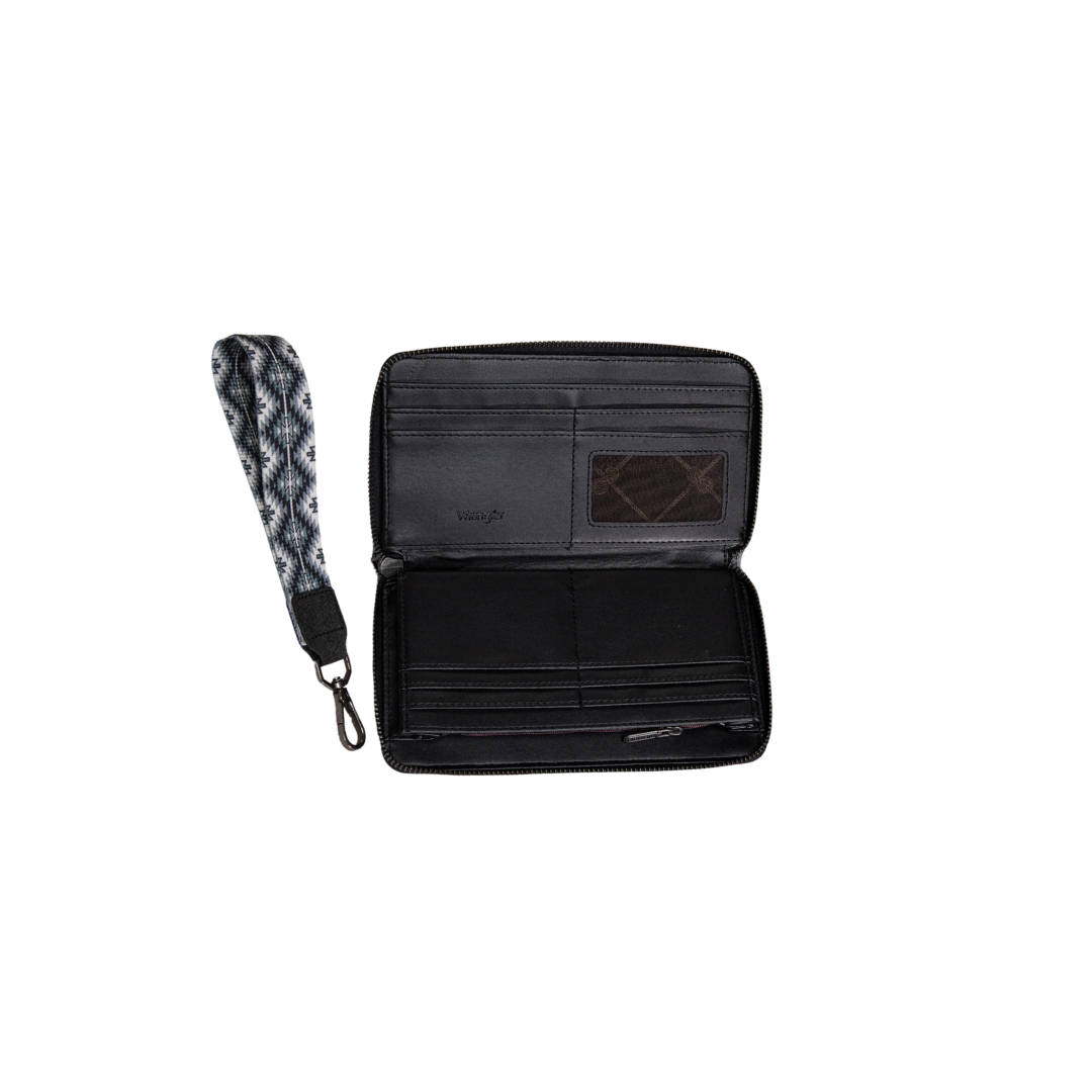 Wrangler Women's Southwestern Art Print Black Wallet