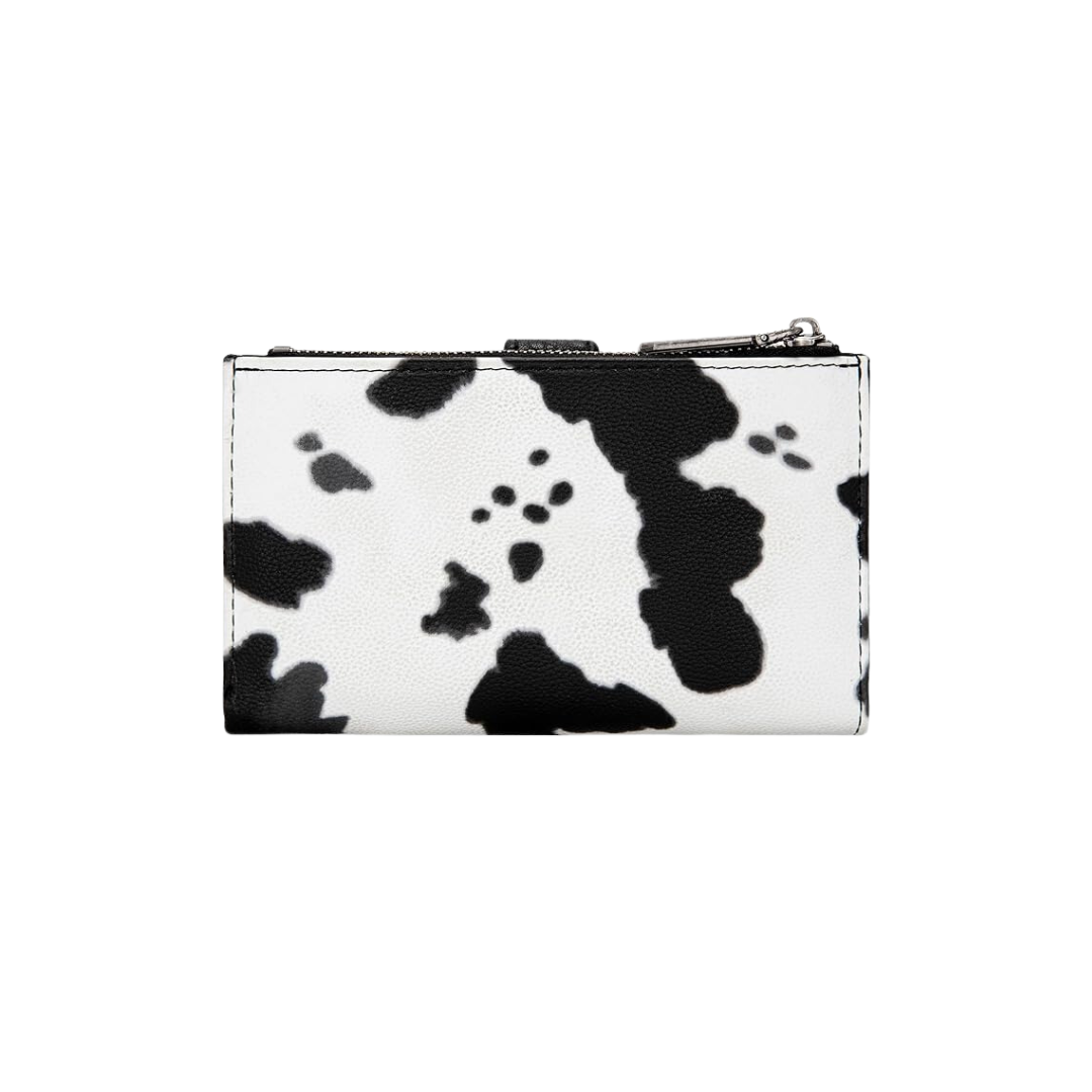Wrangler Women's Cow Print Bi Fold Black Wallet