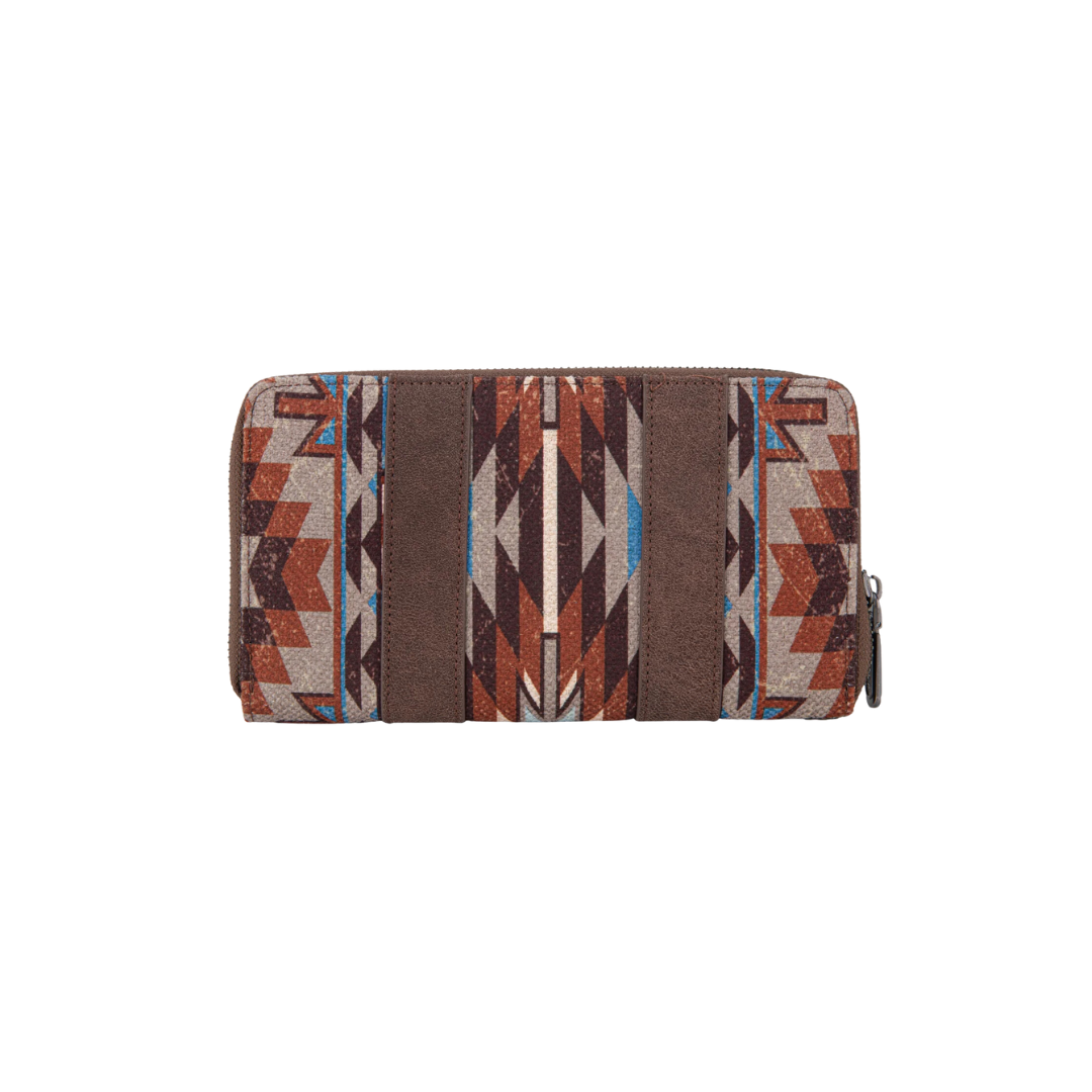 wrangler Women's Southwestern Art Print Coffee Wallet