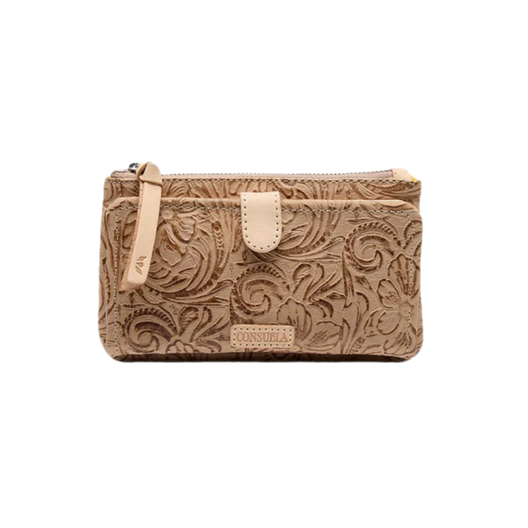 Consuela Women's Lawton Tan Slim Wallet