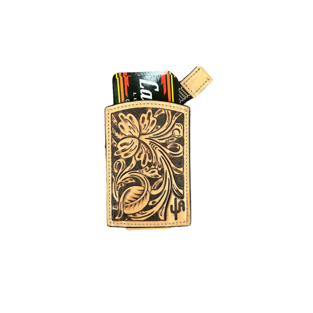 Cactus Alley Men's The Leroy Handmade Leather Magnet Wallet