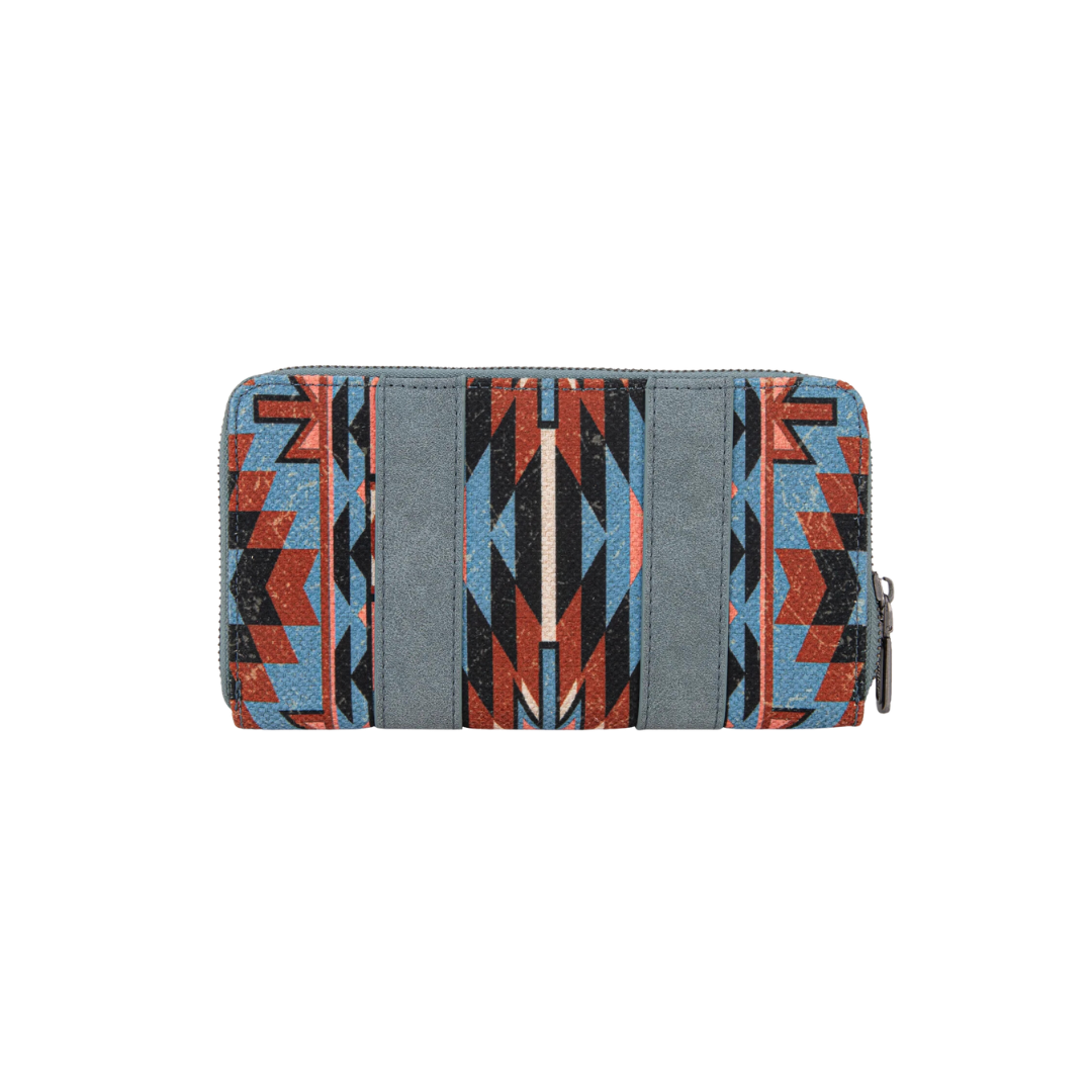 wrangler Women's Southwestern Art Print Navy Wallet