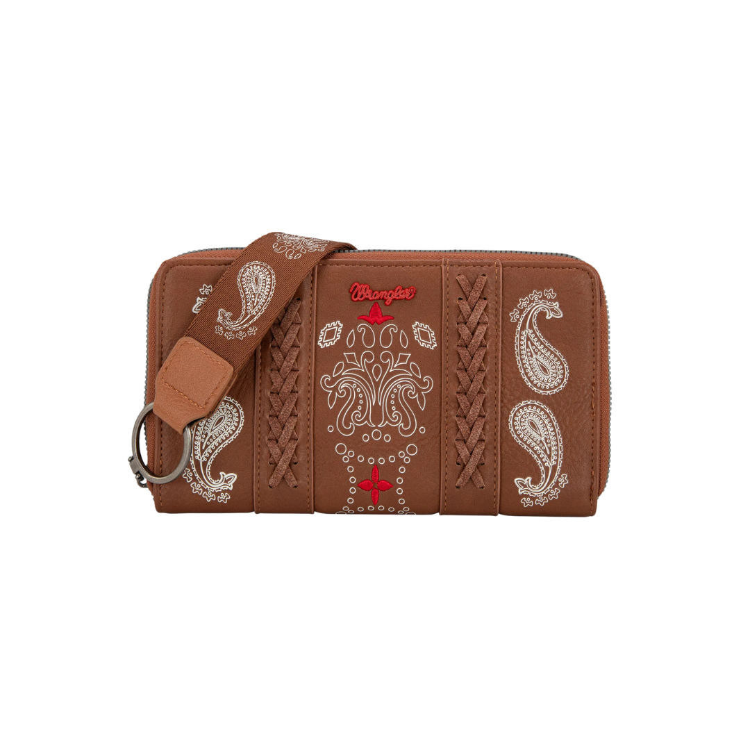 wrangler Women's Bandana Paisley Brown Wallet