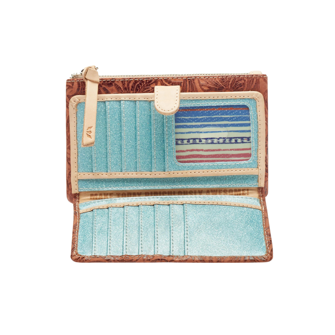Consuela Women's Sally Slim Brown Wallet