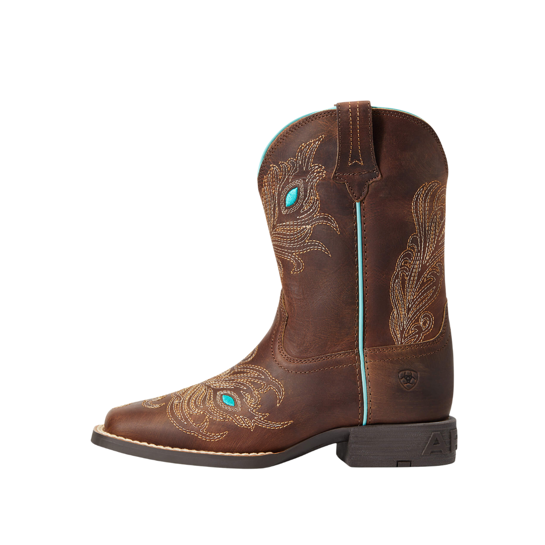 Ariat Youth Boy's Bright Eyes II Western Box Brown Boots